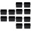 12Pcs Black Acrylic Tea Box Coffee Bag Organizer Multi-Use Storage 5