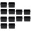 12Pcs Black Acrylic Tea Box Coffee Bag Organizer Multi-Use Storage 6