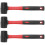 3pcs Installation Hammer Rubber Soft Head Crafts 8