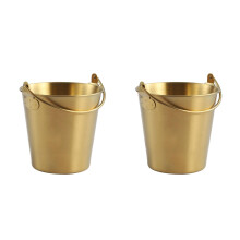 2Pièces Seau Inoxydable Pour Frites, Poulet Frit