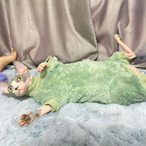 1Pcs Cat Clothes,Polyester Dog Dresses,Dog Sweaters,Green,M 1