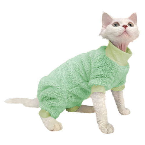 1Pcs Cat Clothes,Polyester Dog Dresses,Dog Sweaters,Green,M 2