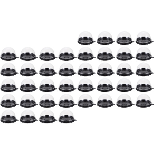 200Pièces Contenants Gâteaux Couvercle Transparent 2