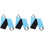 3Pcs Comfortable Dog Lift Sling Injury Support Harness Blue 3