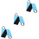 3Pcs Comfortable Dog Lift Sling Injury Support Harness Blue 4