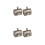4Pcs Baby Teeth Storage Boxes Golden Metal Keepsake Tooth Holders 5