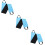 3Pcs Comfortable Dog Lift Sling Injury Support Harness Blue 7