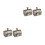 4Pcs Baby Teeth Storage Boxes Golden Metal Keepsake Tooth Holders 7