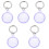 5Pcs Durable Purple Tpu Protective Case Anti-Scratch Cover 2