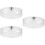 3Pièces Couvre-Gâteaux Transparent Acier Inoxydable 7