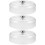 3Pièces Couvre-Gâteaux Transparent Acier Inoxydable 8