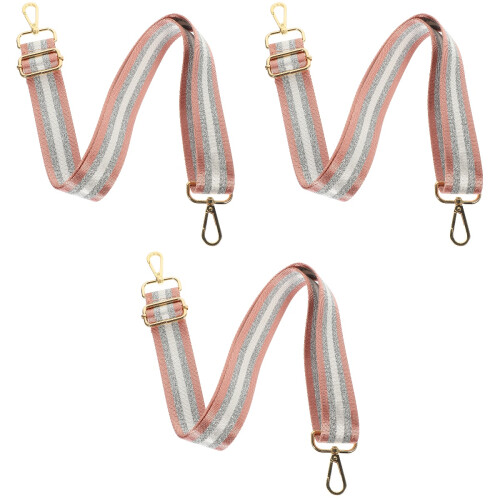 3Pièces Sangles Roses Larges Pour Sac À Main DIY Style 1