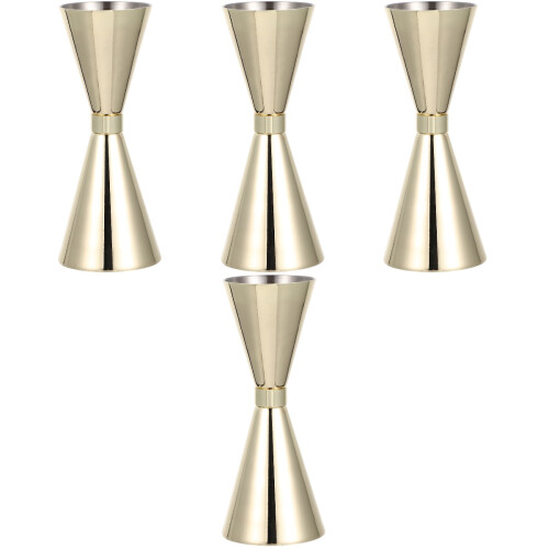 4Pièces Cocktail Jigger En Acier Inoxydable Double Tête Pour Bar 1