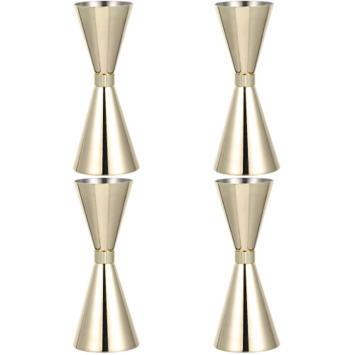 4Pièces Cocktail Jigger En Acier Inoxydable Double Tête Pour Bar 2