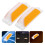 10Pcs Easy-Install Yellow Reflective Driveway and Sidewalk Markers 8