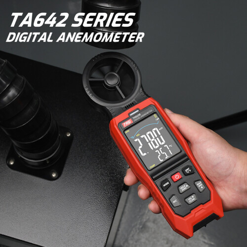TA642C Digital Anemometer 175x70x35mm 3xAA/USB