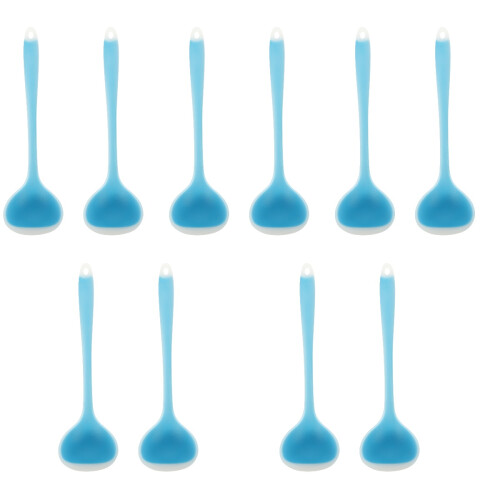 10Pcs Household Silicone Soup Ladles Ergonomic Comfortable Handle 1