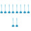 10Pcs Household Silicone Soup Ladles Ergonomic Comfortable Handle 3
