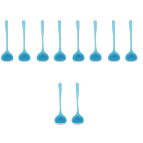 10Pcs Household Silicone Soup Ladles Ergonomic Comfortable Handle 2