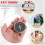Aluminum Alloy Compact Compass Keychain for Hiking and Camping with Precise Navigation Tool 6