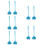 10Pcs Household Silicone Soup Ladles Ergonomic Comfortable Handle 9