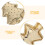 2Pcs Golden Metal Loose Leaf Tea Steeper Tree Shape Fine Mesh Strainer 9