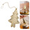 2Pcs Golden Metal Loose Leaf Tea Steeper Tree Shape Fine Mesh Strainer 10