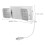 Lampe De Secours LED Double Tête , Murale, 2