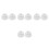 8Pcs Pool Ladder Plugs White Rubber Stoppers Non-Slip Replacement Caps 3