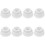 8Pcs Pool Ladder Plugs White Rubber Stoppers Non-Slip Replacement Caps 10