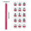 Nail Art Stamp Pen Flower Design 1 Piece 5