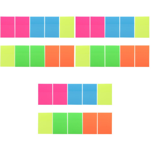 30Pcs Sticky Memo Pads Clear Reusable Writing Note Pads for Students 1