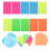 30Pcs Sticky Memo Pads Clear Reusable Writing Note Pads for Students 8