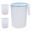 2Sets Blue Fridge Water Kettle Cold Drink Holder with Lid 11