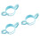 3Pcs Blue Infant Feeding Bottle Handle Silicone for Baby Use 2