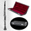Clarinet storage box protective case wood canvas leather 7