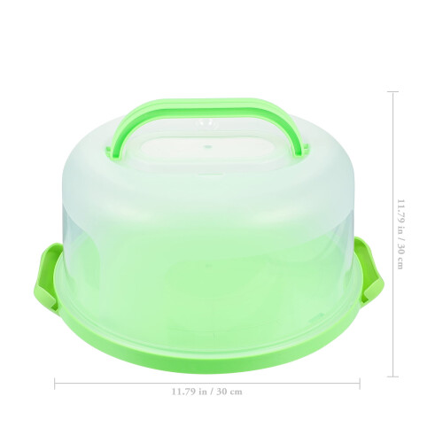 Portable Cake Carrier with Lid Plastic Rectangular 1Set 1