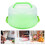 Portable Cake Carrier with Lid Plastic Rectangular 1Set 3