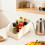 Plastic Storage Cabinet Box for Kitchen – Open Access, Space-Saving, Rounded Edges, Beige/White/Clear, 37x17x13.5cm 5