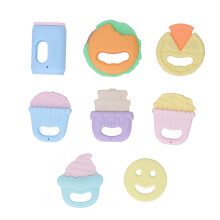 Sensory Teething Solution, Soft Teething Toy Silicone Teething Toys BPA Free, Safe & Non-Toxic Textured Baby Teething Toy, Hollow Design for Early
