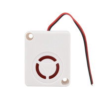 High-Decibel Buzzer for Vehicle Security, Anti-Theft Alarm Siren with Clear Sound Performance, Mini Piezo Alarm with Easy Two Wire Installation and