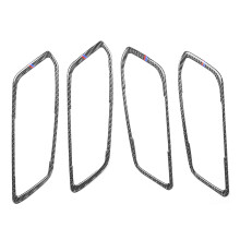 Garniture en fibre de carbone durable et résistante pour bouton de lève-vitre BMW Série 3 G20 325 330 335 (2019-2020). Installation intérieure