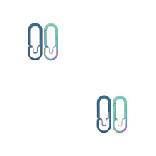 4Pcs Metal Titanium Alloy Outdoor Key Hanging Buckles with Carabiner