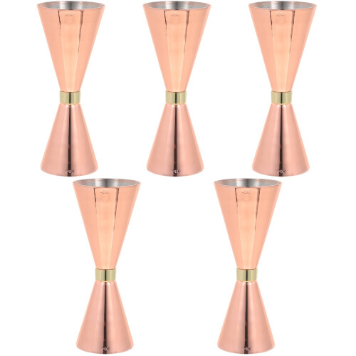 5Pcs Stainless Steel Double-Head Cocktail Jigger Wine Measuring Device 1