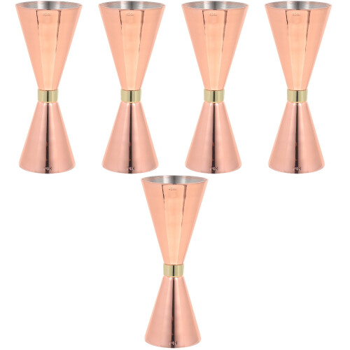 5Pcs Stainless Steel Double-Head Cocktail Jigger Wine Measuring Device 2