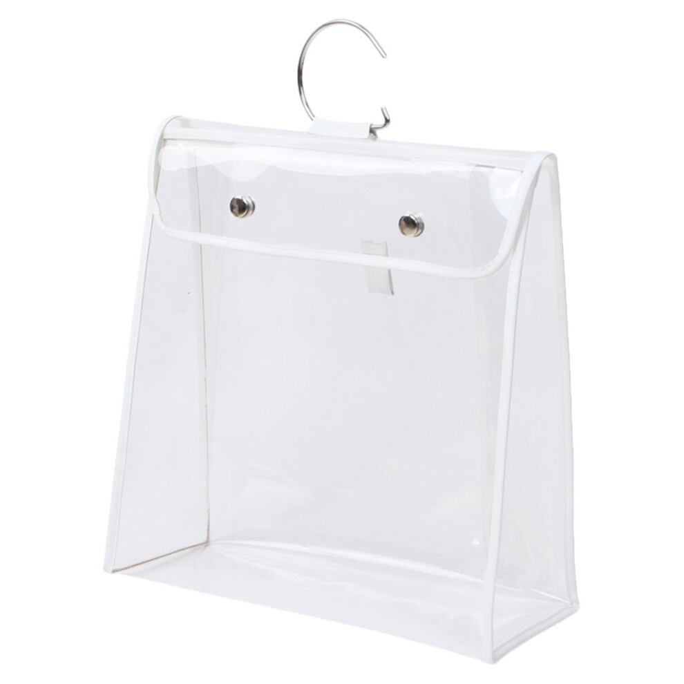 Happyyami White 2Pcs Tpu Waterproof Transparent Storage Pouch Hanging Travel Bag