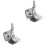 2Pcs Silver Silk Screen Printing Hinge Clamp Tool for Easy DIY Setup 2