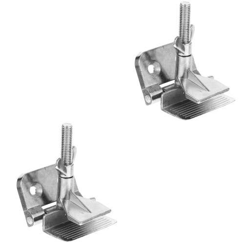 2Pcs Silver Silk Screen Printing Hinge Clamp Tool for Easy DIY Setup 1