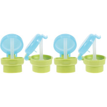 4Pièces Couvercles Réutilisables Vert Pour Bouteille Enfant