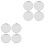 8Pcs Silver ABS Car Wheel Hub Covers Durable Tire Hub Caps Replacement 4
